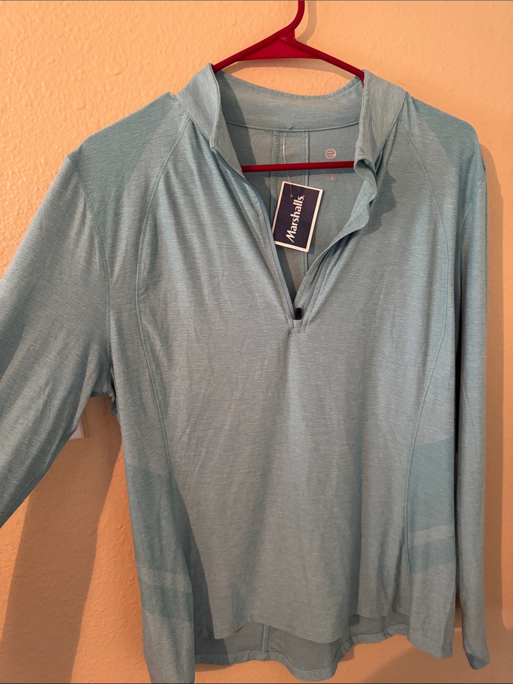 Marshalls Men's Light Blue Quarter-Zip Performance Pullover